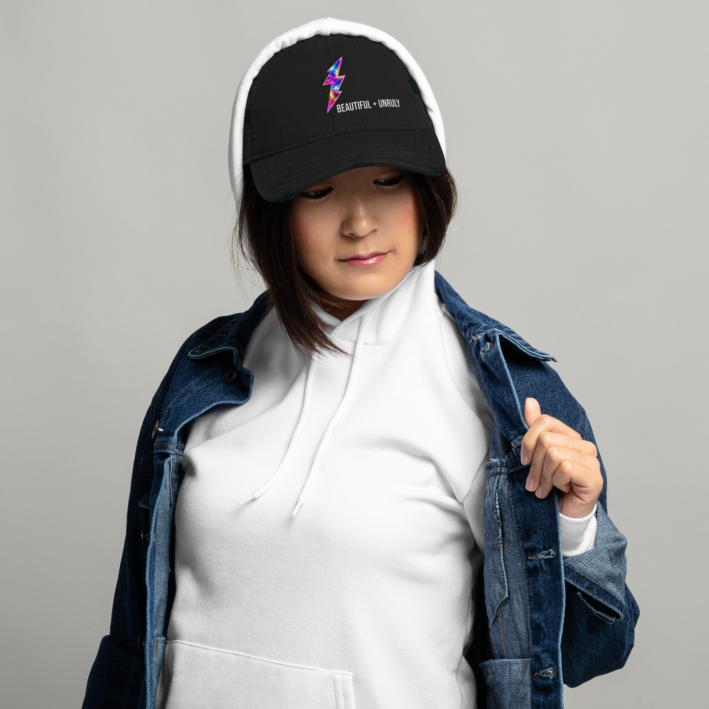 Beautiful + Unruly Distressed Hat — The Beautiful Rebellion Podcast Cap