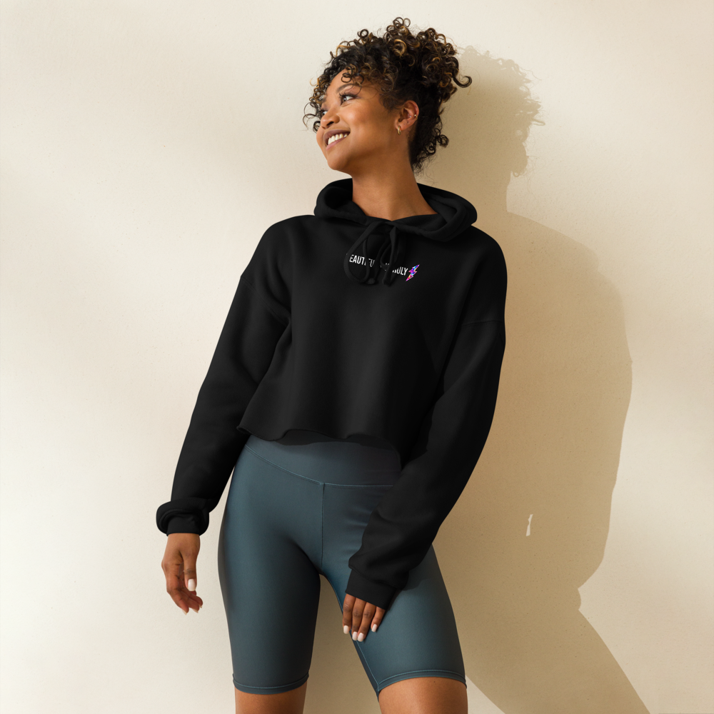 Beautiful + Unruly Rebellion Cropped Hoodie