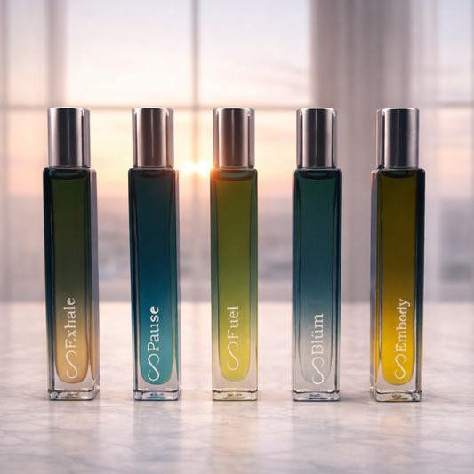 Ella Vatoür Evolütion Series Full Size Collection — all five essential oil blends for mood and mindset support