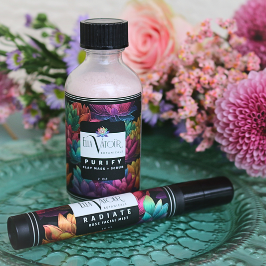 Ella Vatoür PURIFY Clay Mask — kaolin and bentonite clay mask and scrub with rose water mist