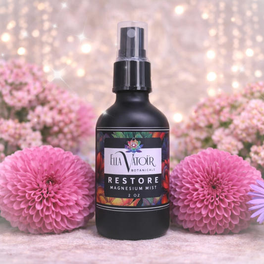Ella Vatoür RESTORE Magnesium Mist — magnesium body spray for muscle relaxation and calm