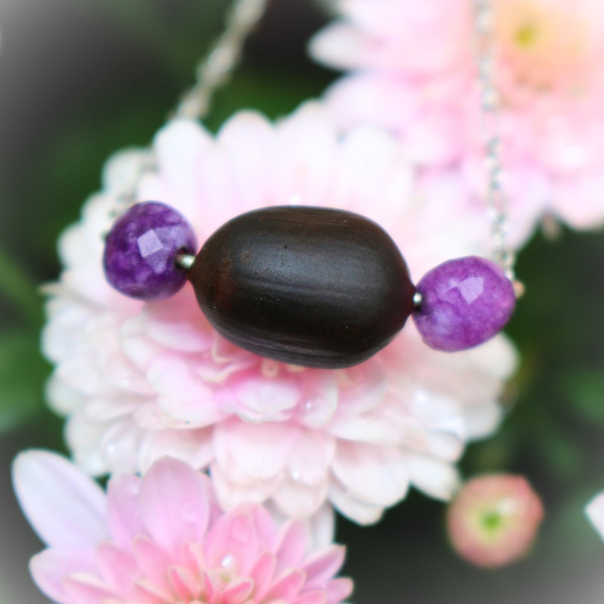 Blüm Amethyst + Lotus Seed Talisman: A reminder to hold Peaceful Patience as you Transform - Ella Vatour
