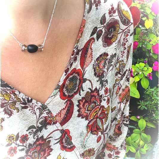 Blüm Smoky Quartz + Lotus Seed Talisman: To filter out negativity while striving towards your dreams - Ella Vatour