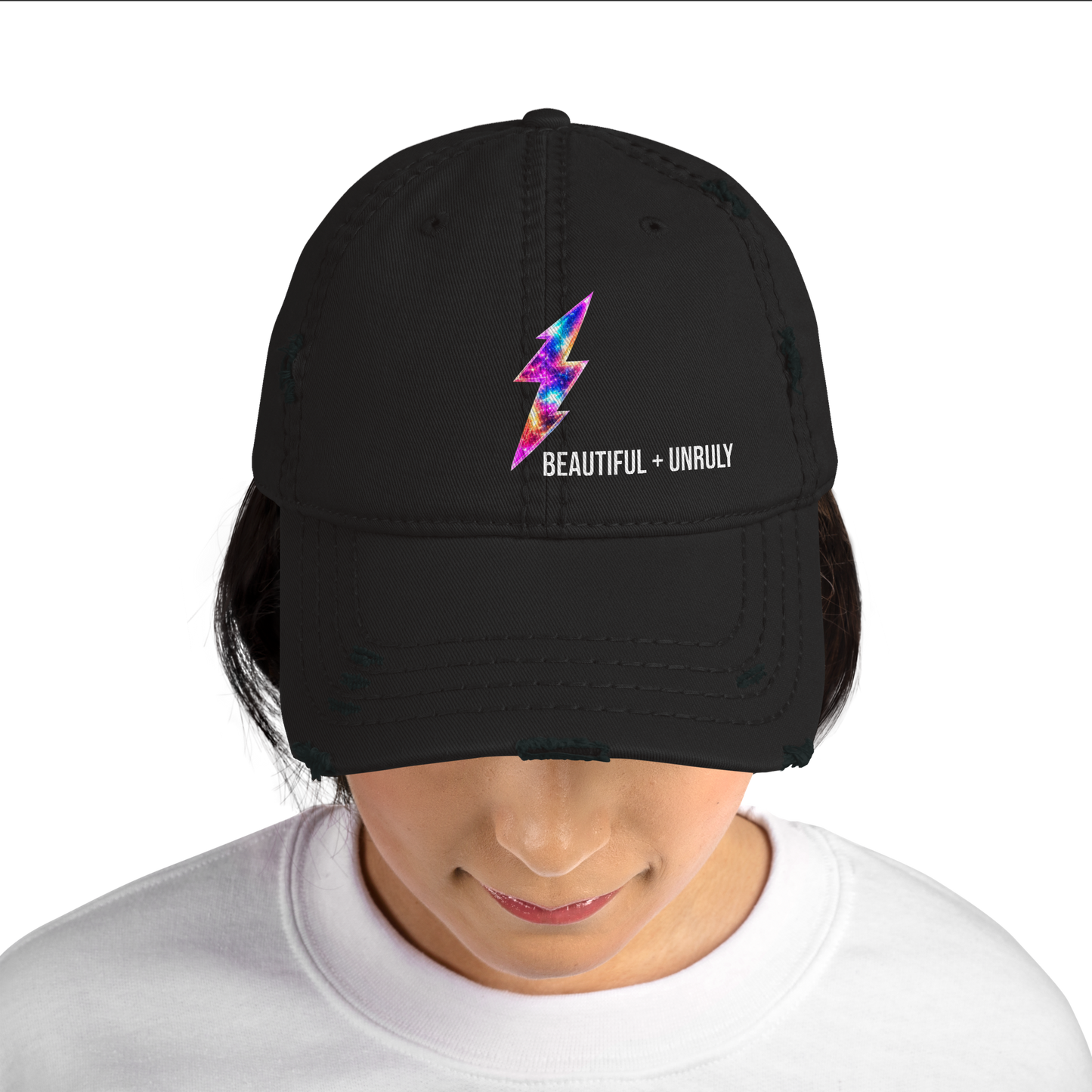 Beautiful + Unruly Distressed Hat — The Beautiful Rebellion Podcast Cap
