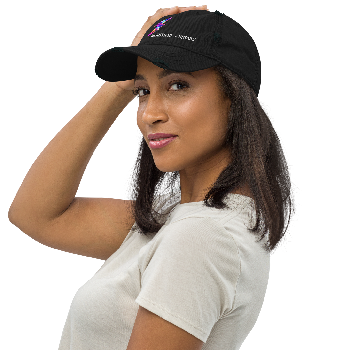 Beautiful + Unruly Distressed Hat — The Beautiful Rebellion Podcast Cap