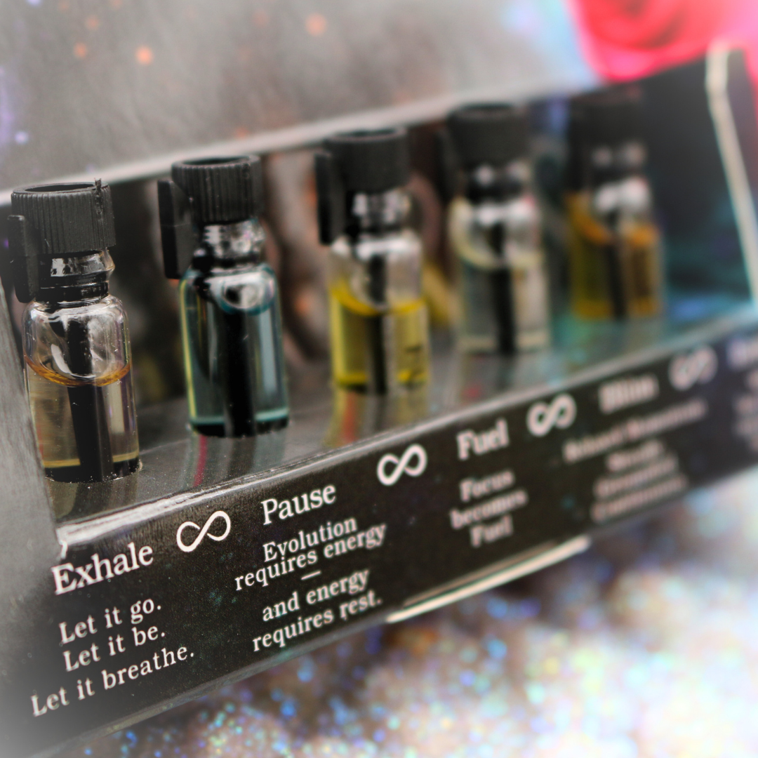 Using the Ella Vatoür Evolution Series discovery kit for daily intention setting and aromatherapy-based emotional support.