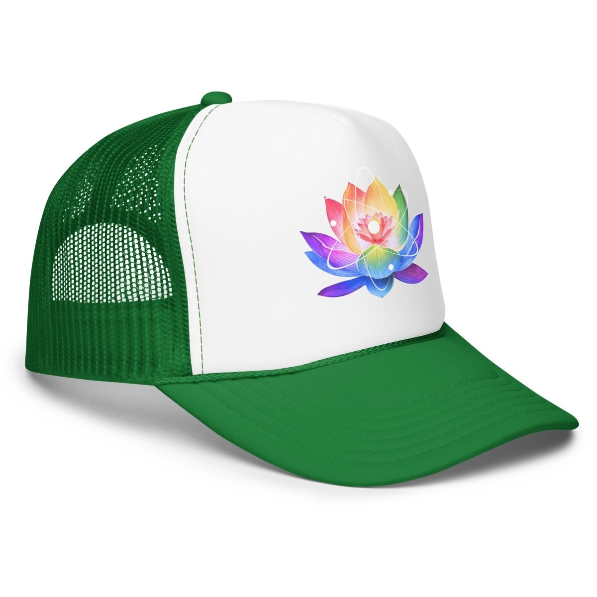 Signature Lotus + Molecule Foam Trucker Hat by Ella Vatoür - Ella Vatour