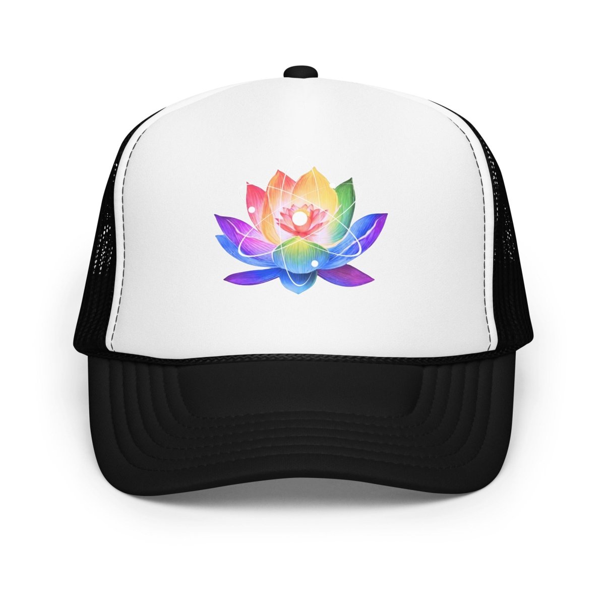 Signature Lotus + Molecule Foam Trucker Hat by Ella Vatoür - Ella Vatour