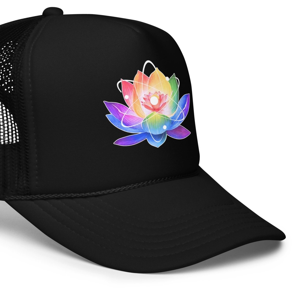 Signature Lotus + Molecule Foam Trucker Hat by Ella Vatoür - Ella Vatour