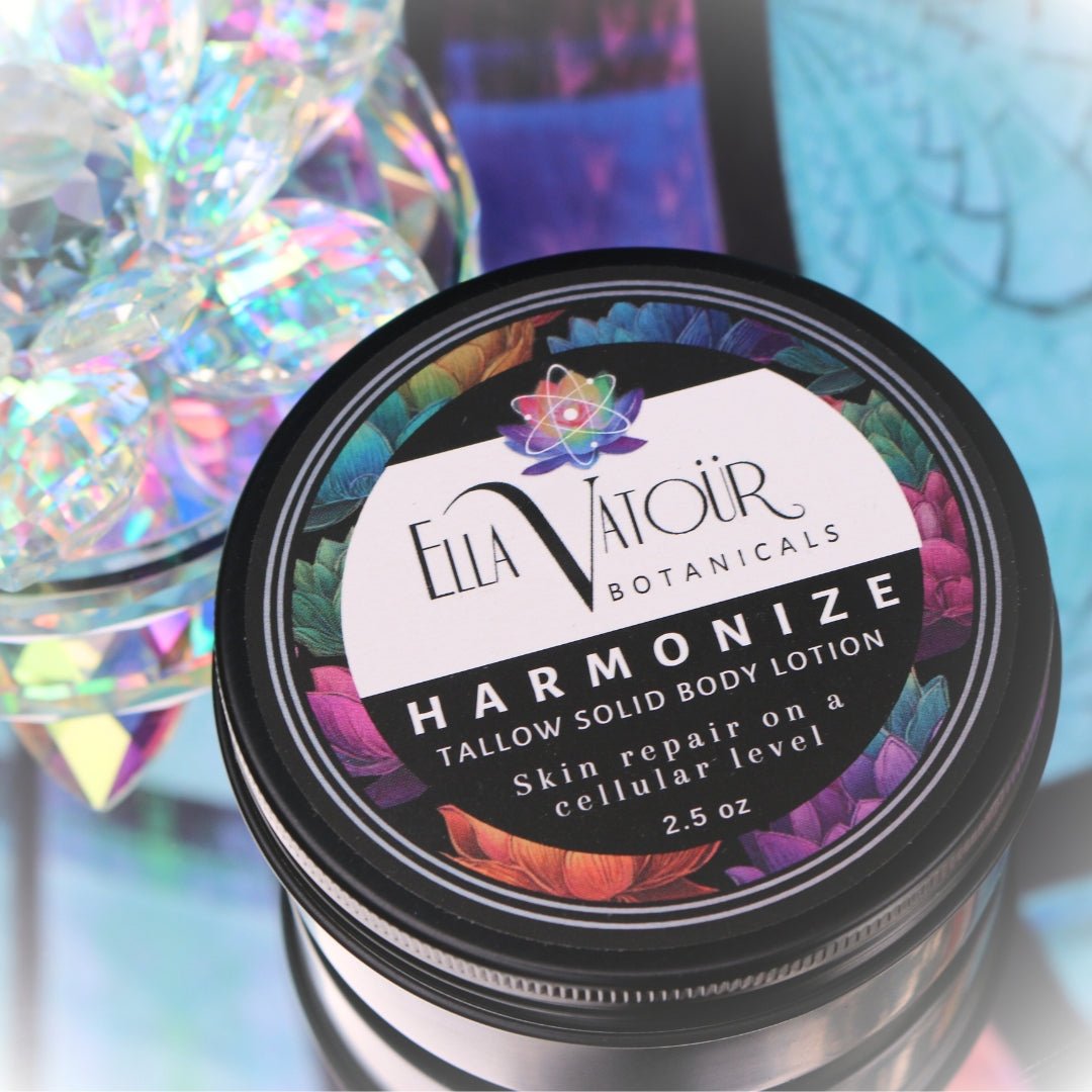 Two - part HARMONIZE Skin Soothing Tallow Solid Body Lotion - Ella Vatour