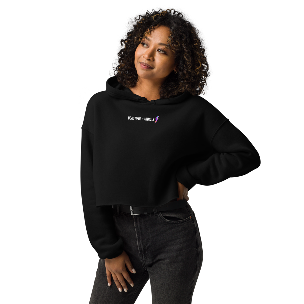 Beautiful + Unruly Rebellion Cropped Hoodie