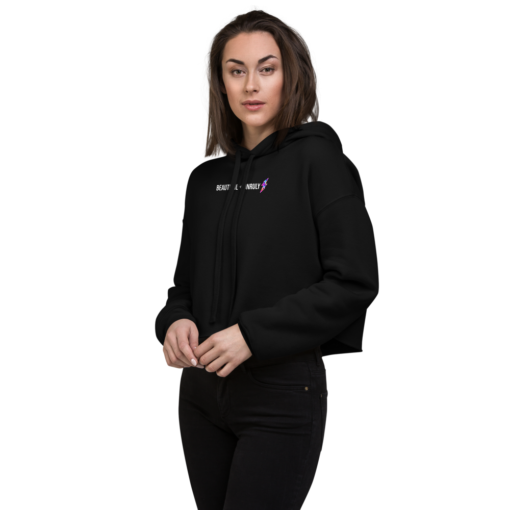 Beautiful + Unruly Rebellion Cropped Hoodie